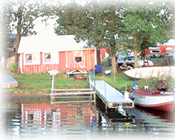 Rowboat provided with each cabin